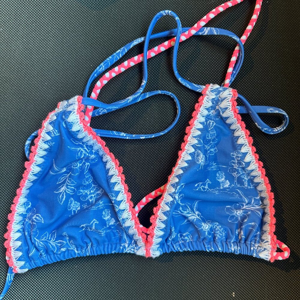 Kulani Kinis Braided Crochet Halter Bikini Top - Rodeo Romeo